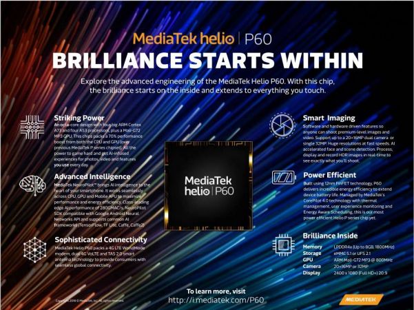 MediaTek Helio P60 5